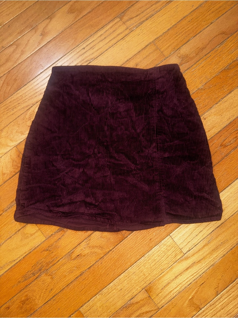 Hollister Plum Corduroy Mini Skirt